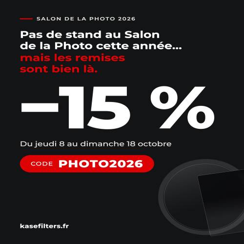A l’occasion du Salon de la Photo de Paris, nous vous offrons 15% de remise.

Malheureusement nous n’avons pas pu être présent cette année, mais nous pensons quand même à vous 😉👏